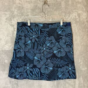 Rip Skirt Hawaii Wrap Skirt L Maui Midnight Blue Floral Swim Adjustable Ripskirt